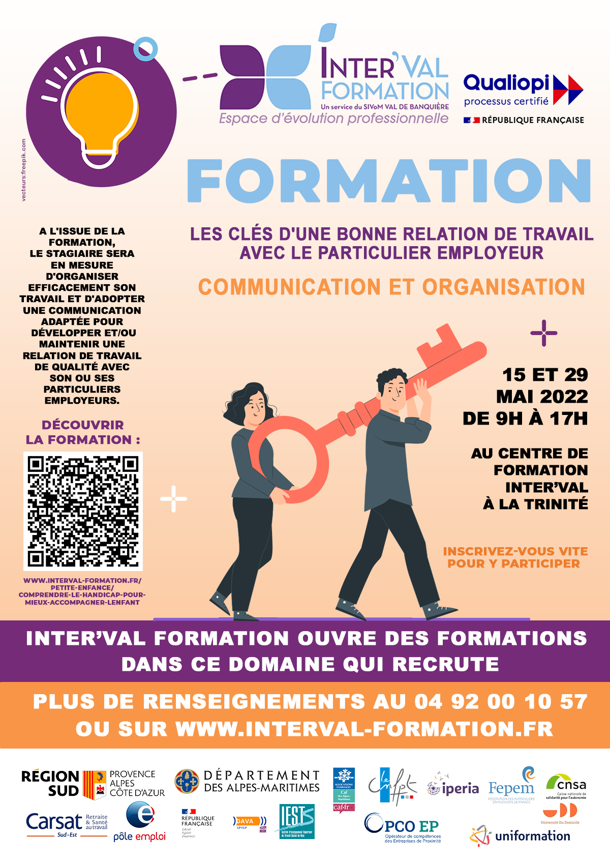 Formation : LES CLÉS D'UNE BONNE RELATION DE TRAVAIL AVEC LE PARTICULIER EMPLOYEUR : COMMUNICATION ET ORGANISATION